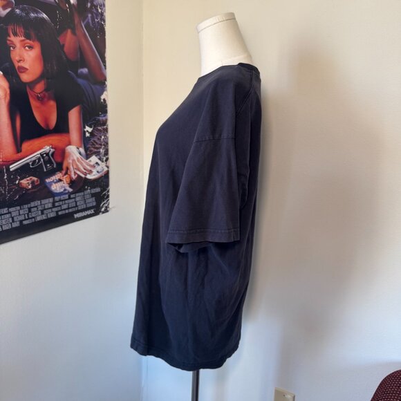 Vintage Embroidered Grandpa World's Greatest Fishing Buddy Navy Short Sleeve Tee - Picture 6 of 11